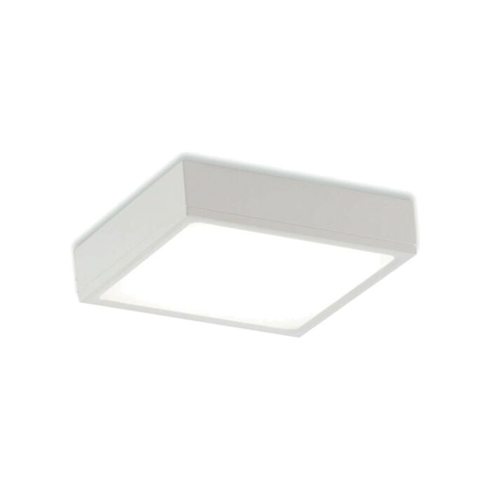 intec light LED-KLIO-Q40C Klio Plafoniera in alluminio - bianco goffrato