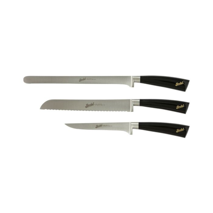 berkel ELEGANCE Set di 3 coltelli da prosciutto - nero