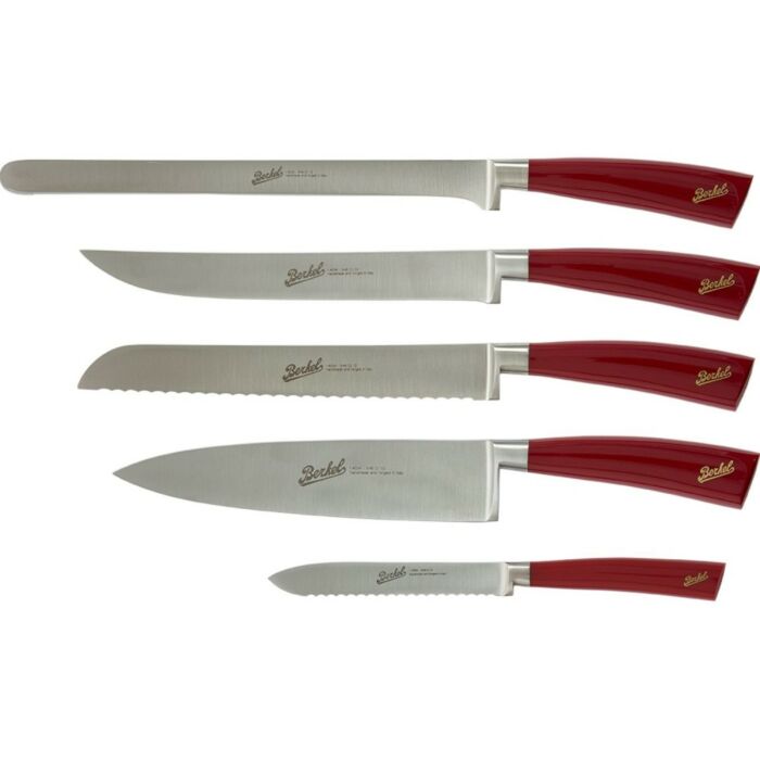 berkel ELEGANCE Set di 5 coltelli - rosso