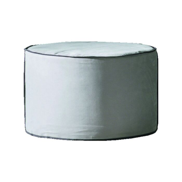 maronese acf THUBO TAGLIOSESSANTA Pouf rotondo rivestito in tessuto | lino | ecopelle