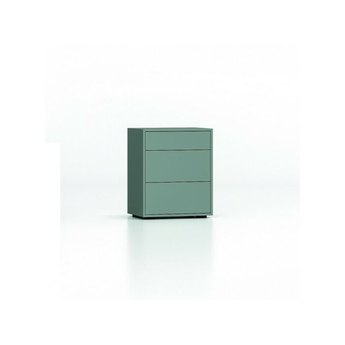 santalucia mobili QUADRO FILO HOMY Nightstand 3 drawers in lacquered | essence | concrete