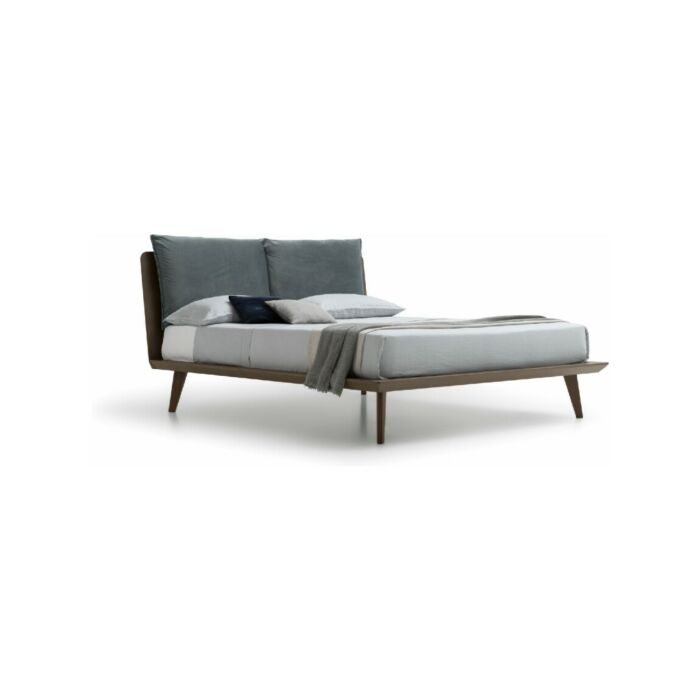 santalucia mobili TALAK CON CUSCINI HOMY Double bed with | without base - veneered wood structure with removable headboard cushions