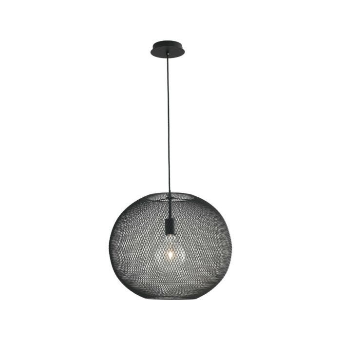 luce ambiente design I-ESEDRA-S50 NER Esedra Lampadario in metallo nero a rete