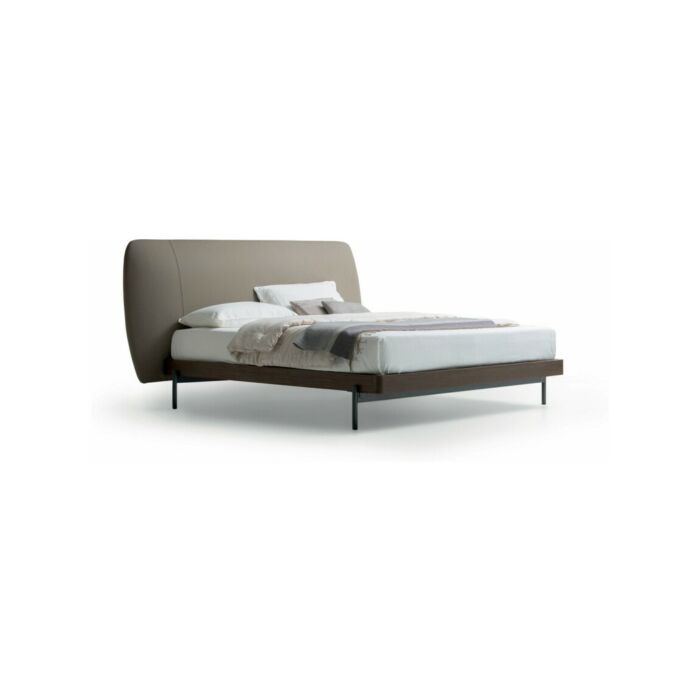 santalucia mobili BALI HOMY Double bed with upholstered headboard and wooden bed frame - with | offline