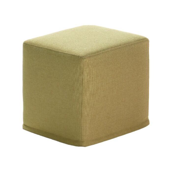 samoa FUN QU Pouf quadrato in tessuto | ecopelle