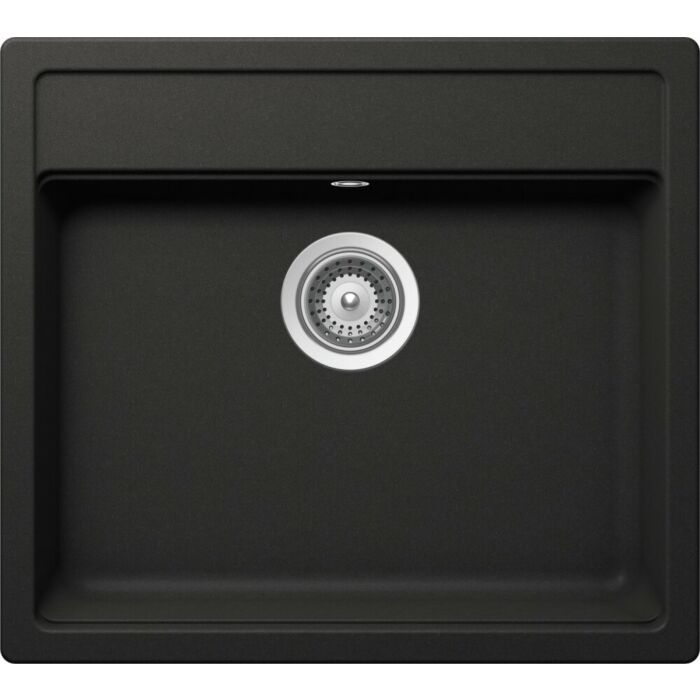 schock Nemo N100 Lavello 1 vasca sopratop/sottotop 57 x 51 - nero assoluto