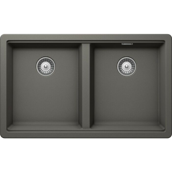 schock Galaxy N200 2-Becken-Auf-/Unterbauspüle 75 x 46 – Silverstone