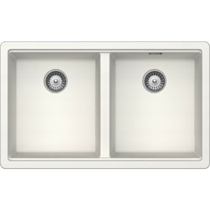 schock Galaxy N200 2-Becken-Auf-/Unterbauspüle 75 x 46 – reinweiß