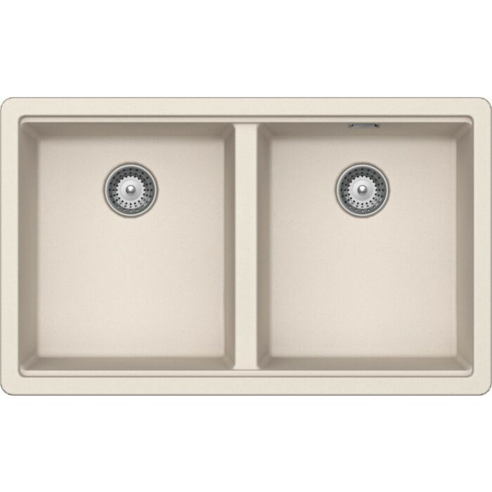 schock Brooklyn N200 Lavello 2 vasche sopratop/sottotop 75 x 46 - new alumina