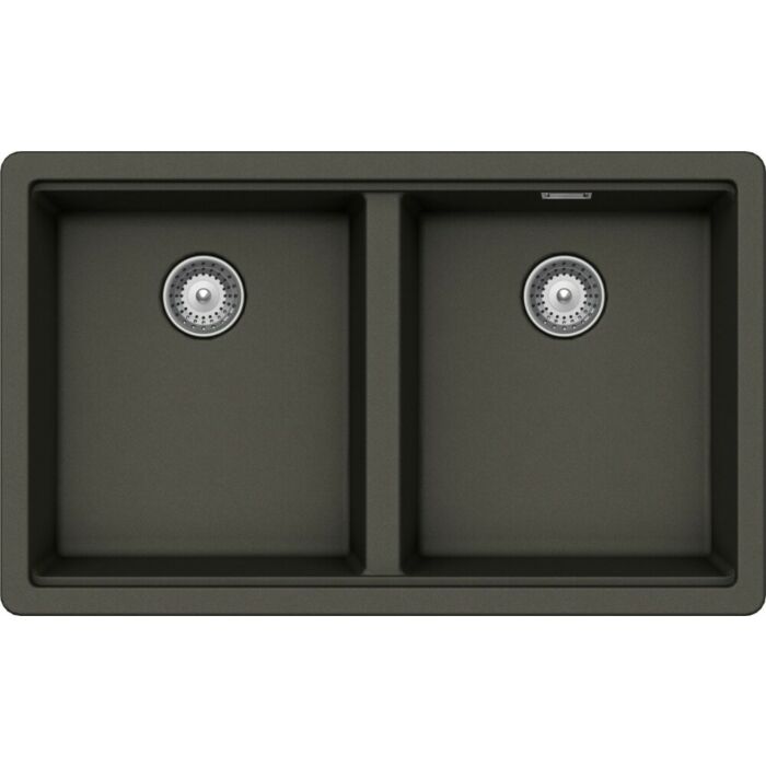 schock Brooklyn N200 Lavello 2 vasche sopratop/sottotop 75 x 46 cm - asphalt