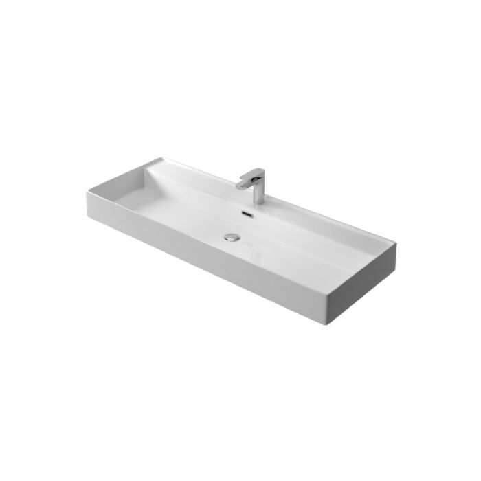 hidra ceramica KI120 FASTER KIUB Lavabo sospeso/appoggio 121 x 46
