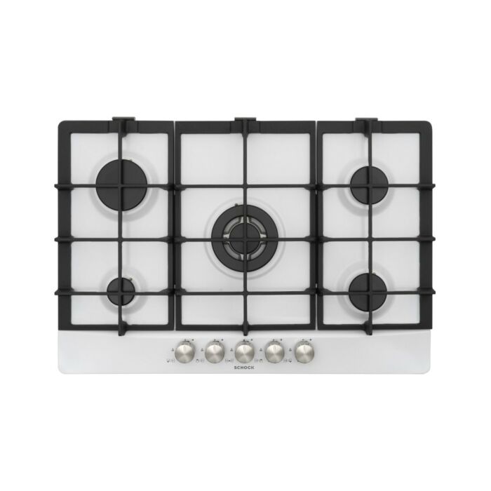 schock Primus PC75 AVG Gaskochfeld 75 cm - matt weiß satiniert