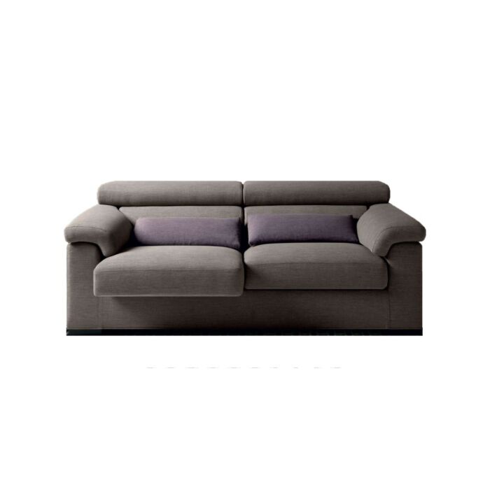samoa STEP MOOVING COLLECTION 2-Sitzer-Sofa | 3 Sitze | mit Bank | mit Stoffhalbinsel | Haut | Öko-Leder – verstellbare Kopfstützen – optional abnehmbare Sitze
