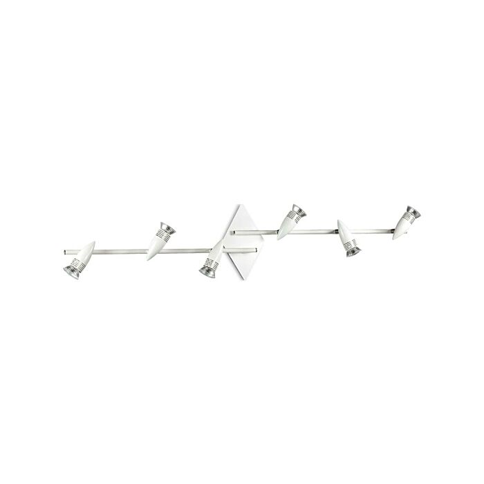 ideal lux 122748 ALFA PL6 Deckenlampe aus weißem Metall