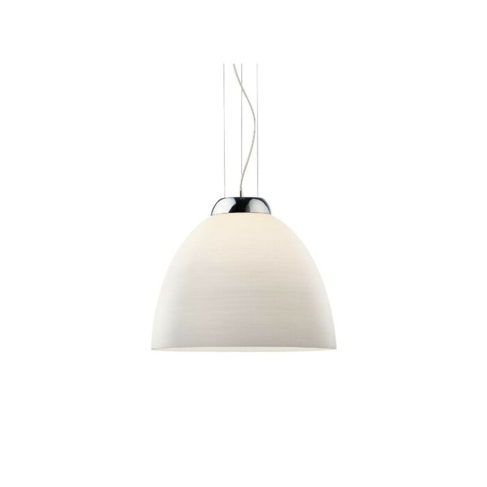 ideal lux 001814 TOLOMEO SP1 Chandelier with steel cables and blown glass diffuser