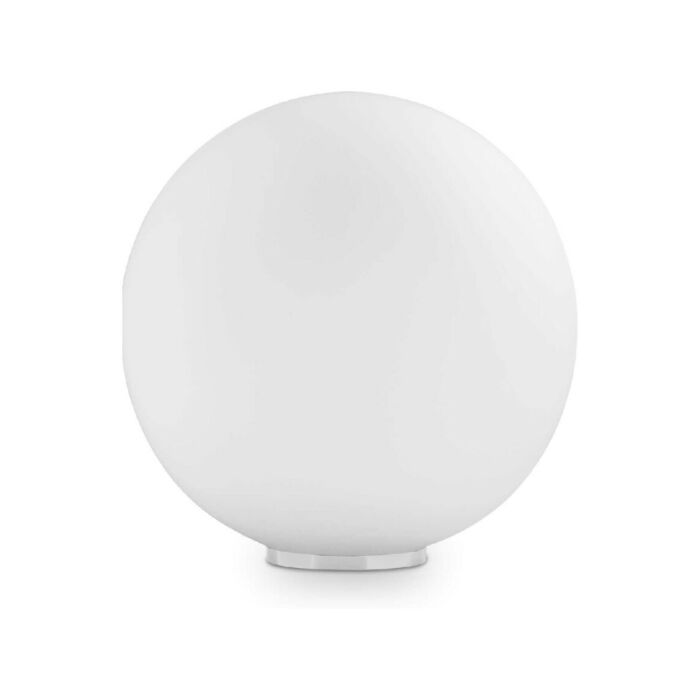 ideal lux 000206 MAPA BIANCO TL1 Floor lamp | table with white metal base and white blown etched glass diffuser