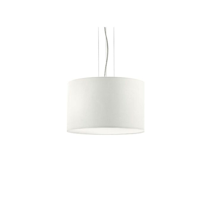 ideal lux 009681 WHEEL SP3 Lampadario con struttura in metallo e paralume in pvc rivestito in tessuto