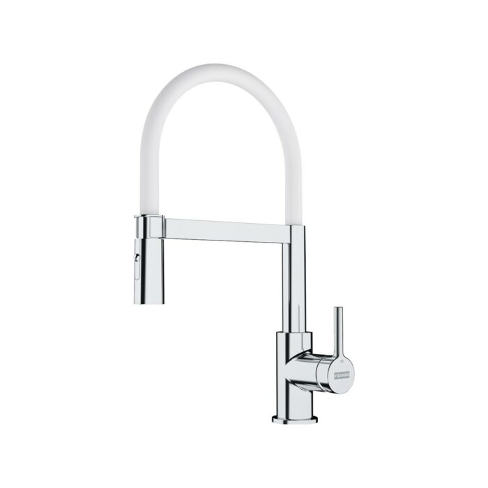 franke Lina Semi-Pro Kitchen mixer with shower - chrome / white