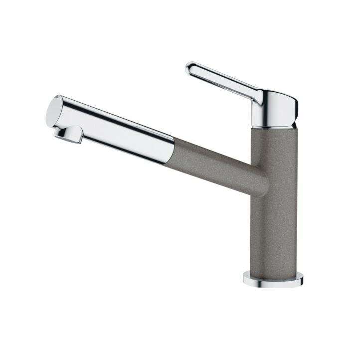 franke Orbit Doccia Kitchen mixer with shower - chrome / stone gray