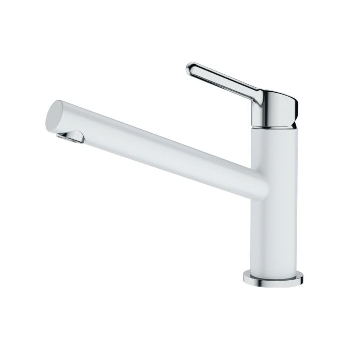 franke Orbit Canna Girevole Kitchen mixer - chrome / white