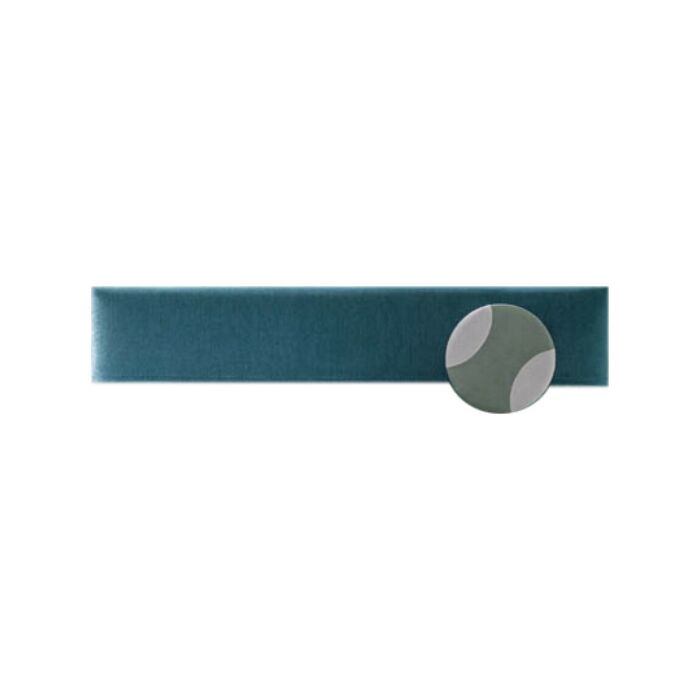 samoa COVER BALL Match Bedroom Space Fodera per testiera letto Plain Laterale in tessuto | ecopelle - con decorazione a forma di palla