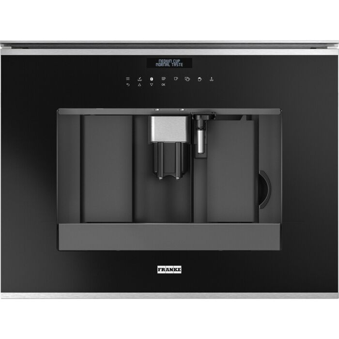 franke FMY 45 CM XS Mythos Built-in coffee machine cm. 60 - satin stainless steel / black crystal