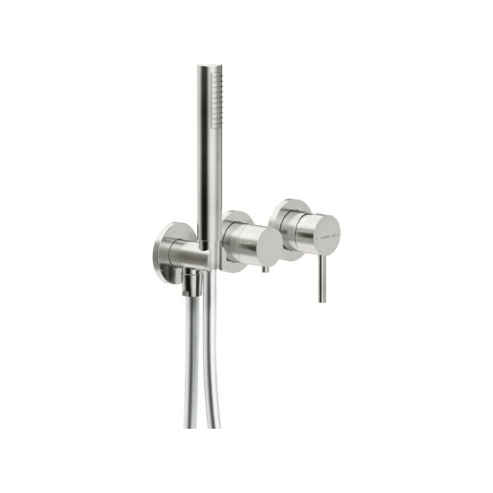 nobili WESK100/1VEIX Velis 2-way wall-mounted shower mixer with hand shower - stainless steel