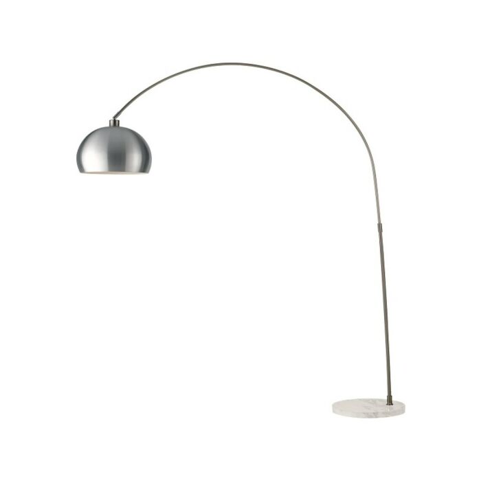luce ambiente design I-PLAZA/PT NIK Plaza Floor lamp with marble base, steel structure with aluminum pendant lampshade