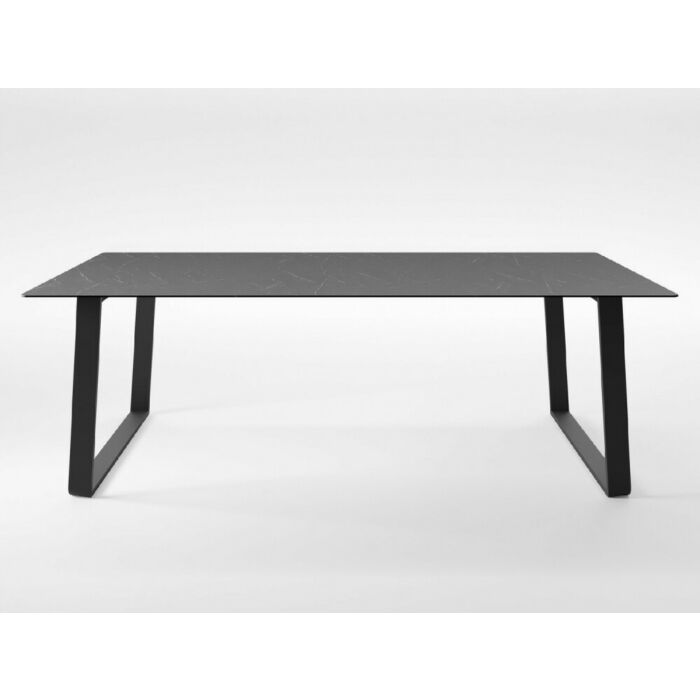 pointhouse OTTO Tavolo fisso | allungabile con struttura in metallo e piano in laminato | ceramica