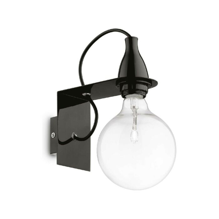 ideal lux 045214 MINIMAL AP1 Applique da parete in metallo nero