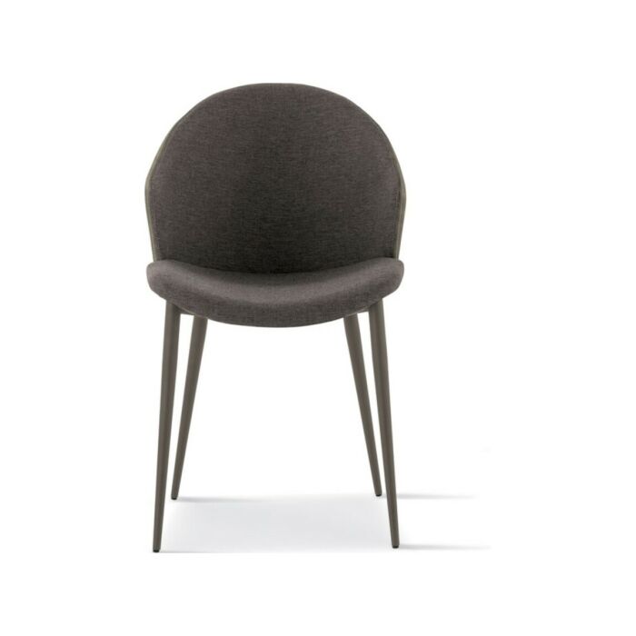 sedit PARIS BICOLOR Chair with metal frame and fabric seat | leather | eco-leather | econabuk - contrasting backrest