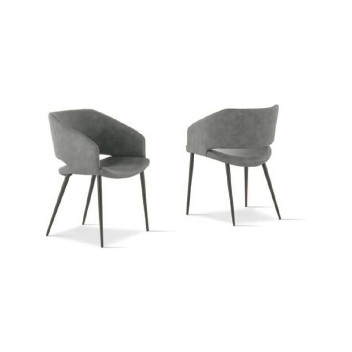 sedit ARISA Fauteuil avec structure en métal et assise en tissu | cuir | simili cuir | éconobuk