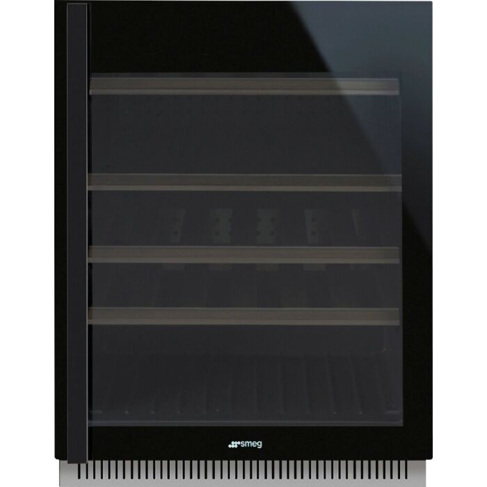 smeg design CVI638RN3 Dolce Stil Novo Cave à vin intégrée cm. 59 - 38 bouteilles - verre noir