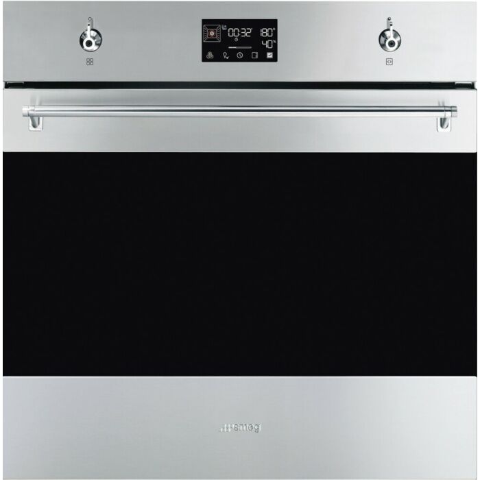 smeg design SOP6302S2PX Classica Four à vapeur pyrolytique combiné cm. 60 - acier inoxydable anti-empreintes digitales
