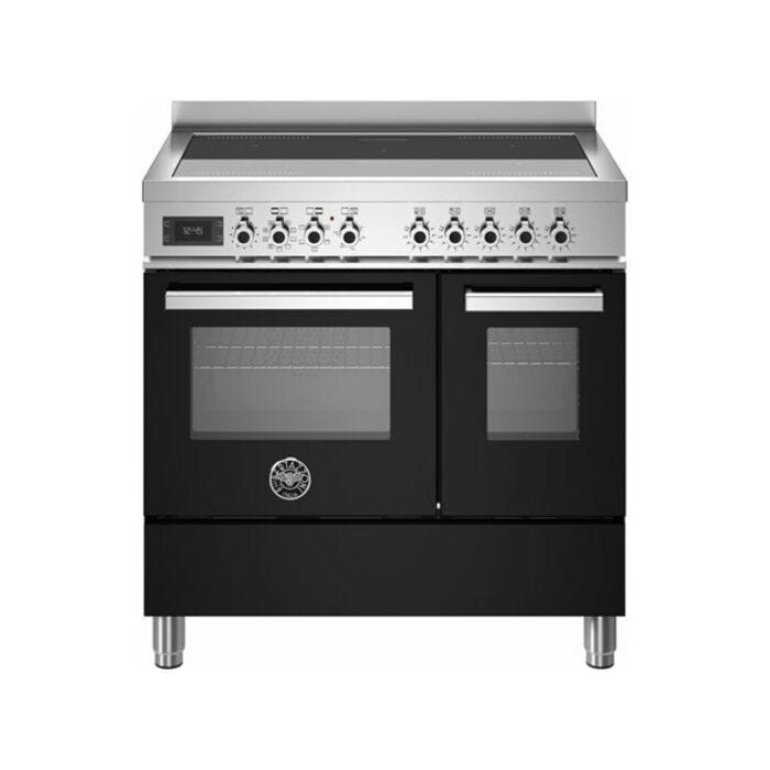 bertazzoni PRO95I2ENET Professional Cucina da accosto cm. 90 - 5 zone cottura + 2 forni elettrici - nero