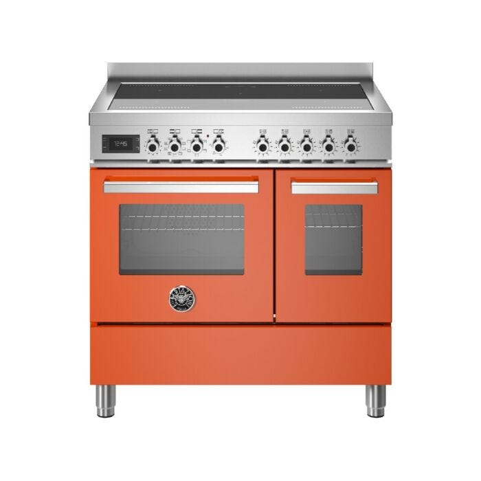 bertazzoni PRO95I2EART Professional Cucina da accosto cm. 90 - 5 zone cottura + 2 forni elettrici - arancione