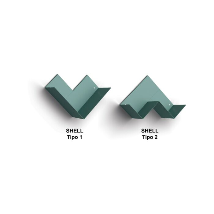 vieffehome SHELL Mensola in metallo verniciato - 2 tipologie