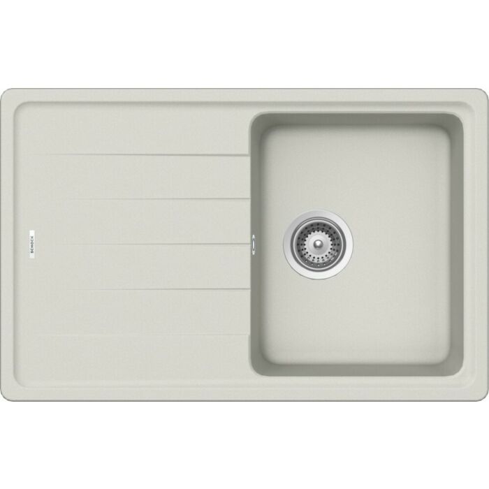 schock ELEMENT D100S 1 Becken Auf-/Unterbauspüle 78 x 50 mit umkehrbarem Abtropfgestell – neues Aluminiumoxid
