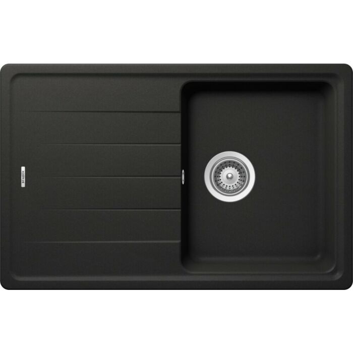 schock ELEMENT D100S 1 bowl sink above/undermount 78 x 50 with reversible drainer - absolute black