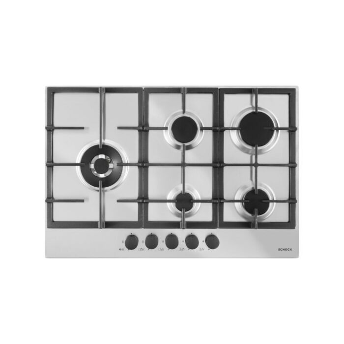  Gaskochfeld 75 cm - Edelstahl