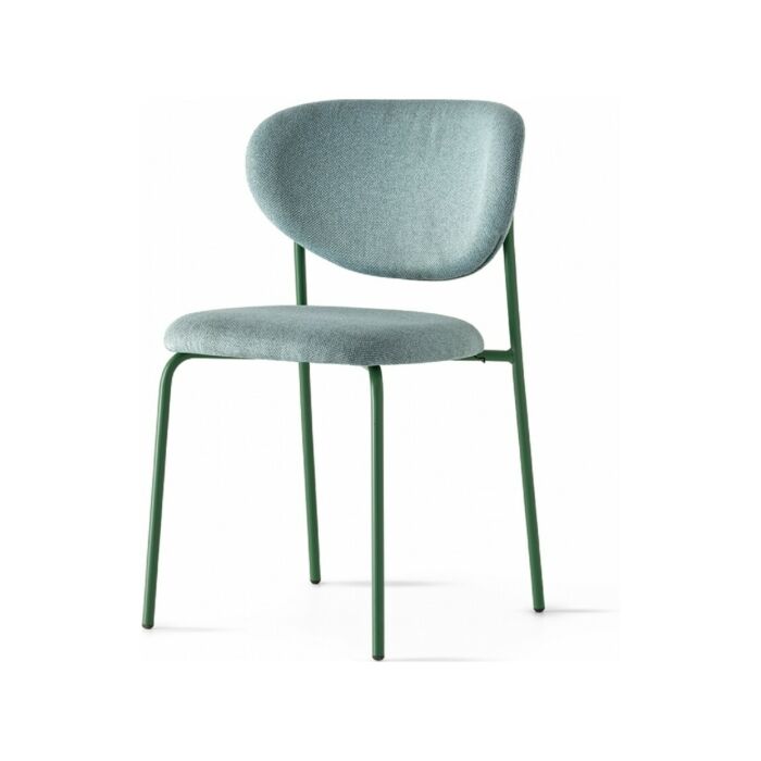 connubia COZY Chair with metal frame and eco-leather seat | tissue
