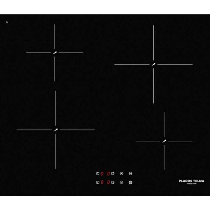 plados telma PBIM640C Piano cottura a induzione cm. 60 x 52 - 4 zone cottura - vetroceramica nero