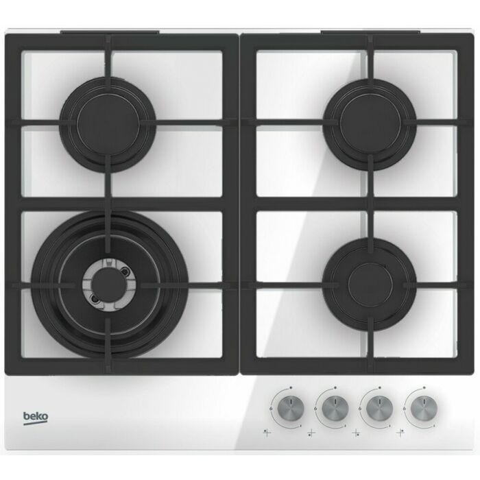 beko HILW64225SW Gaskochfeld cm. 59 - weißes Glas