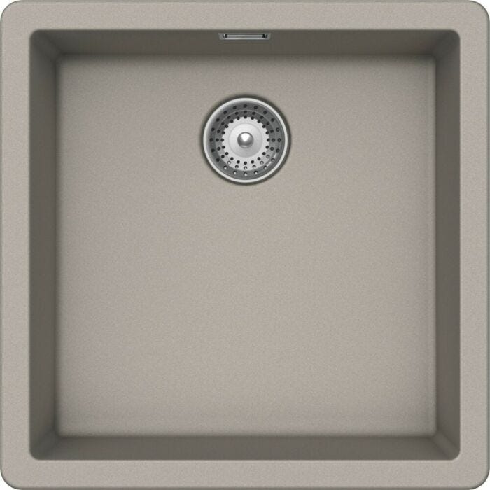 schock Brooklyn N100U Lavello 1 vasca sottotop 43 x 43 - grigio tortora