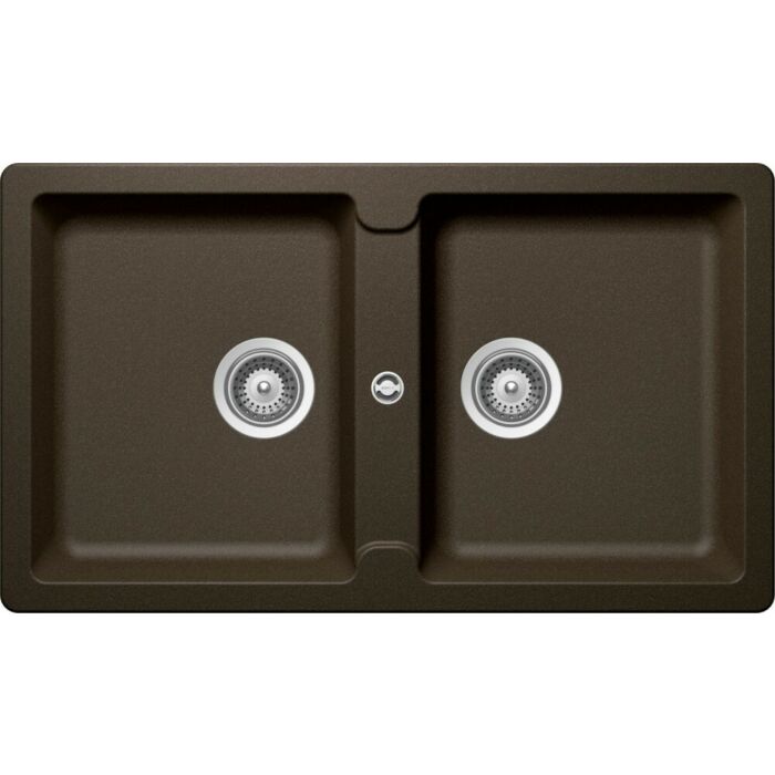 schock Toledo N200 2-Becken-Spüle Auf-/Unterbau 86 x 50 – Bronze