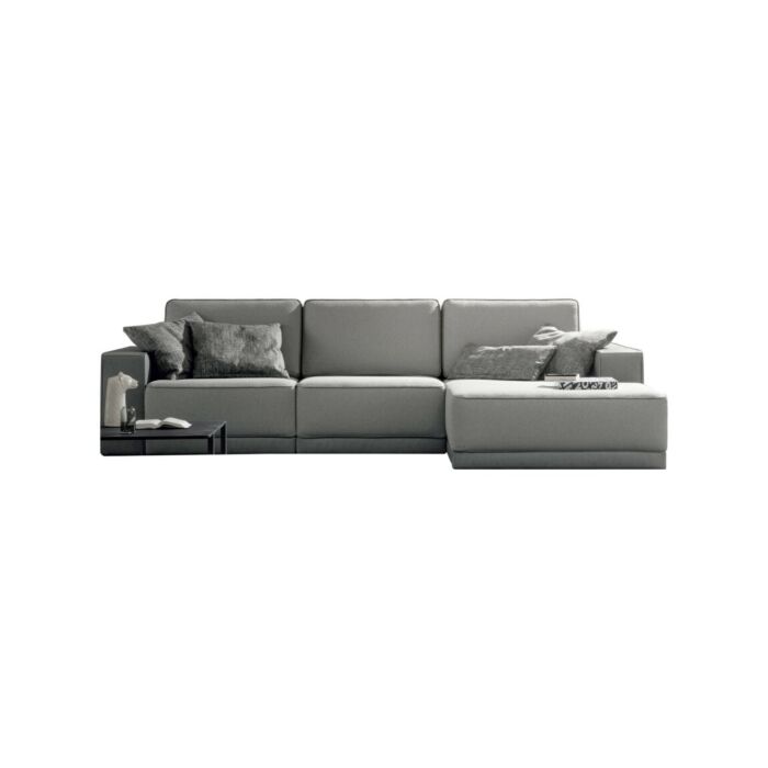 samoa DOUBLE FLOW COLLECTION 2-Sitzer-Sofa | 3 Sitze | mit Sitzbank | mit Halbinsel | Stoffsessel | Ökoleder | Leder - abnehmbarer Sitz