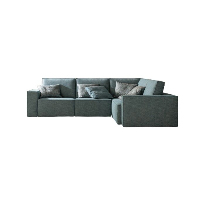 samoa MONO FLOW COLLECTION 2-Sitzer-Sofa | 3 Sitze | mit Bank | mit Halbinsel | Sessel aus Stoff | Kunstleder | Leder - abnehmbarer Sitz