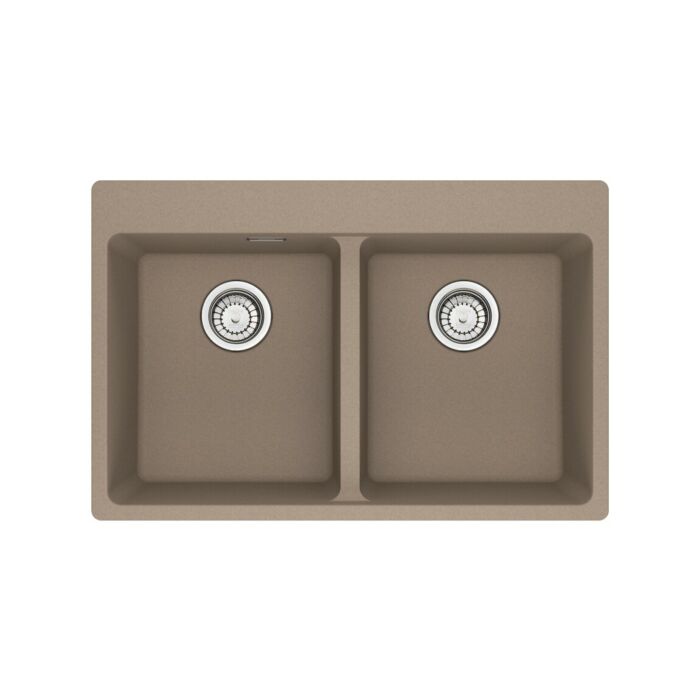 franke MRG 620-34-34 TL Maris Lavello 2 vasche incasso 76 x 50 - oyster
