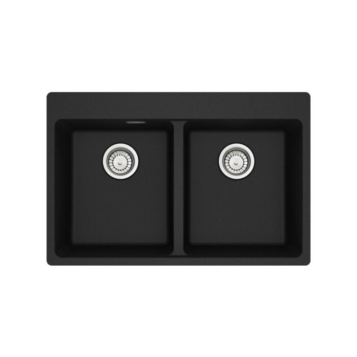 franke MRG 620-34-34 TL Maris Lavello 2 vasche incasso 76 x 50 - nero