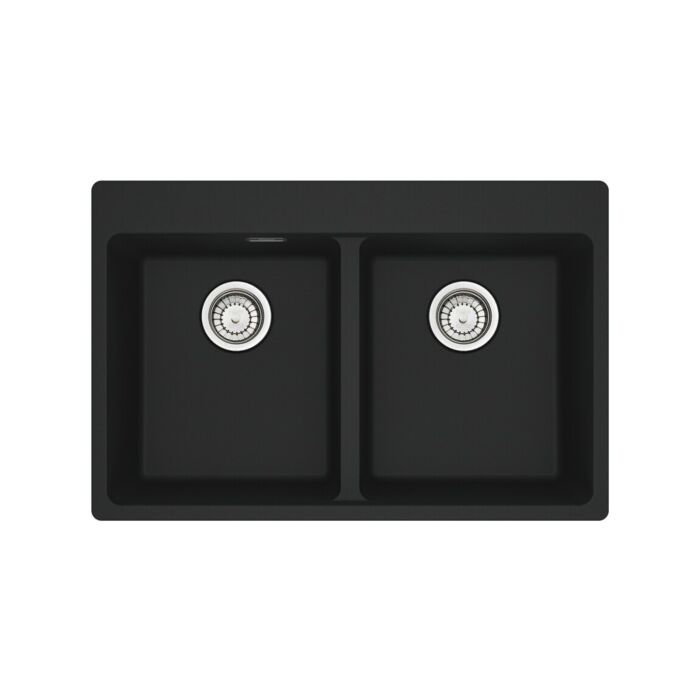franke MRG 620-34-34 TL Maris Lavello 2 vasche incasso 76 x 50 cm - black matt